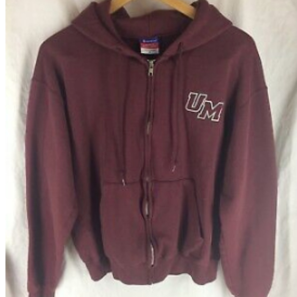 UMASS AMHERST zip front hoodie by CHAMPION